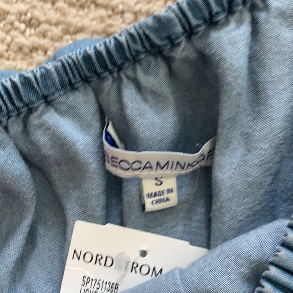 Rebecca Minkoff Flower Summer Top One Shoulder - Picture 5 of 6